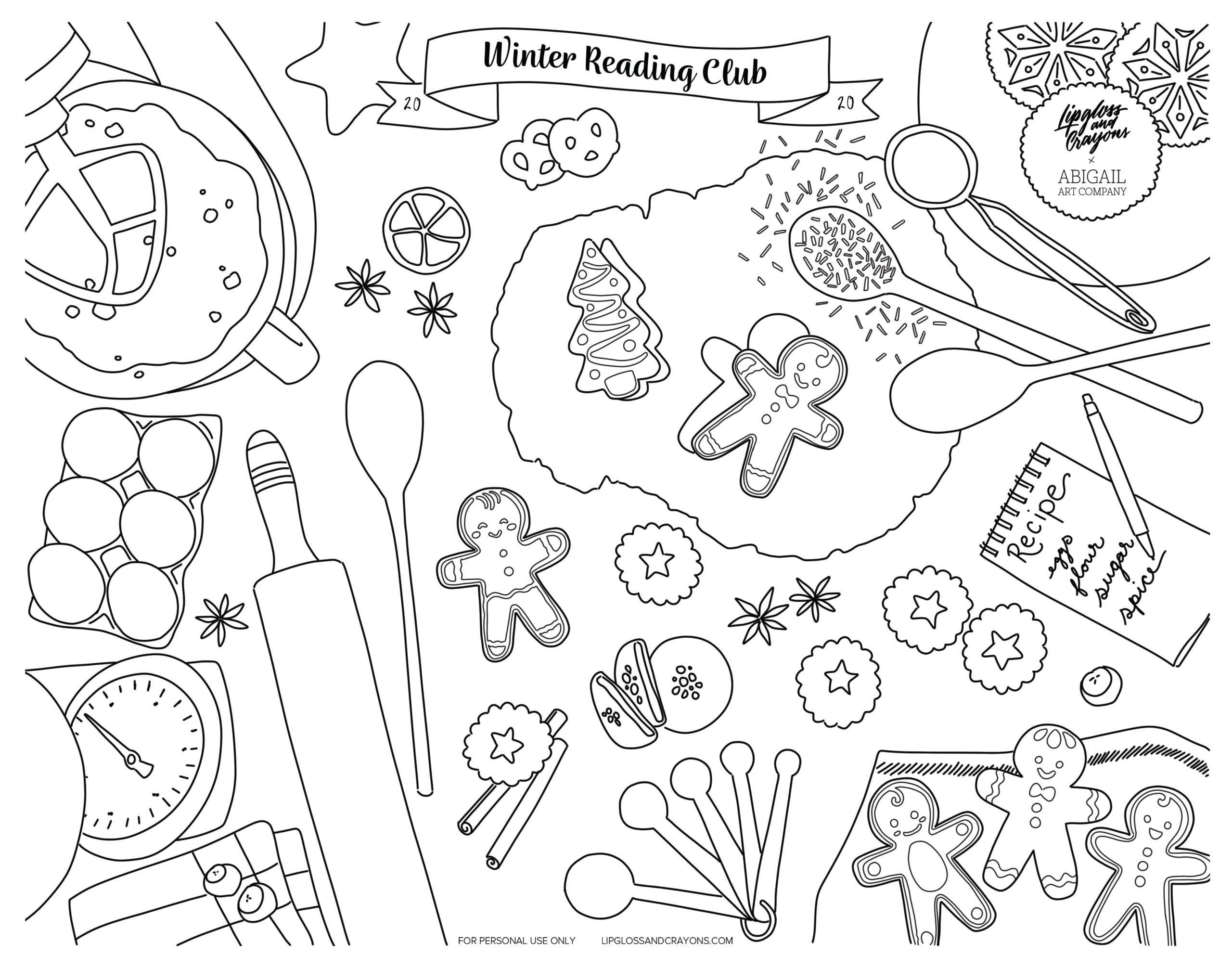 Winter Reading Club: Winter Reading Log For Kids - Lipgloss And intended for Winter Reading Log Printable