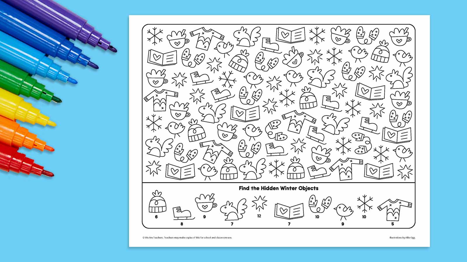 Winter Seek-And-Find: Free Printable Activity inside Free Printable Winter Activities