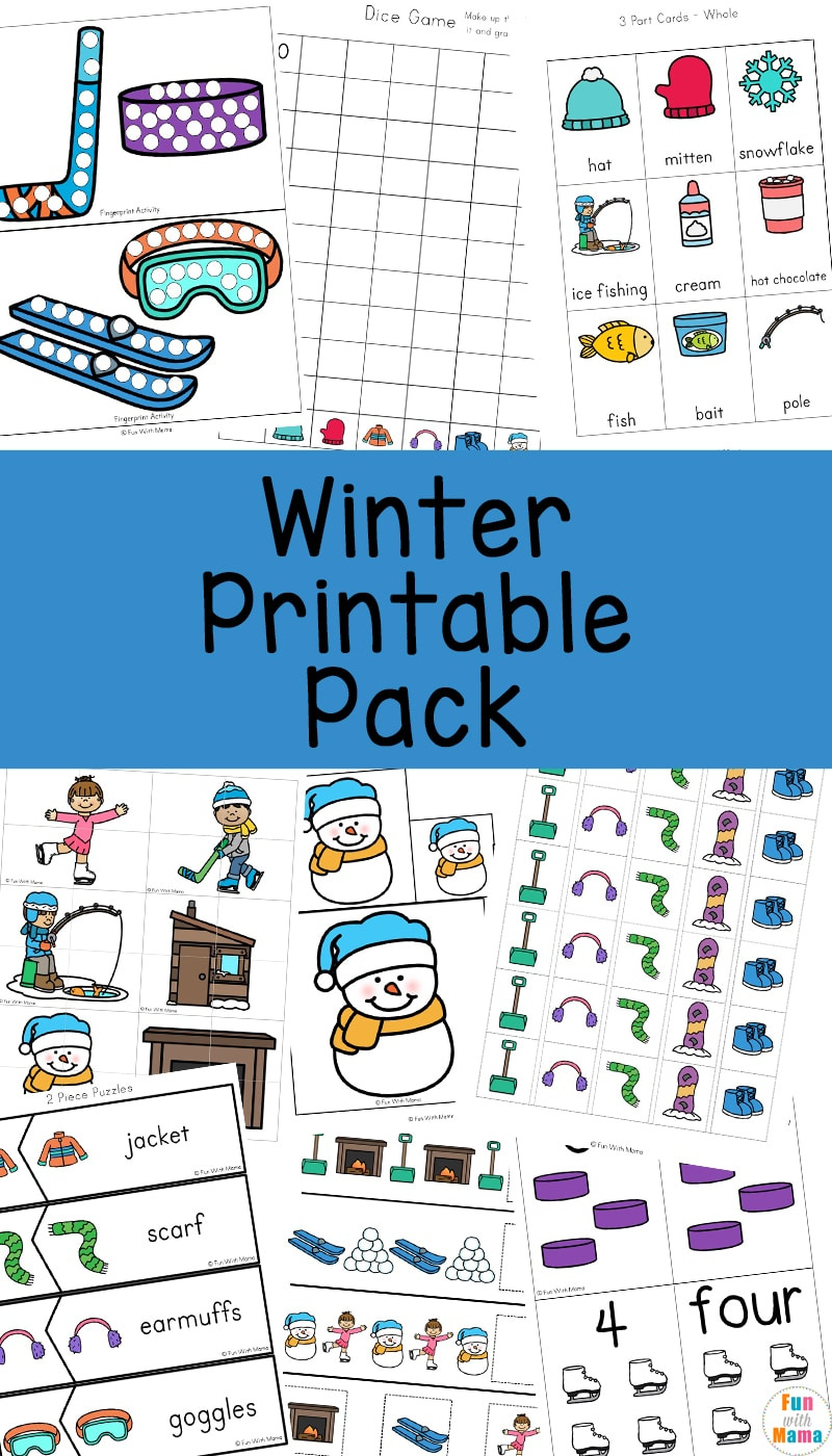 Winter Theme Activities For Preschoolers - Fun With Mama inside Free Printable Winter Activities For Preschoolers
