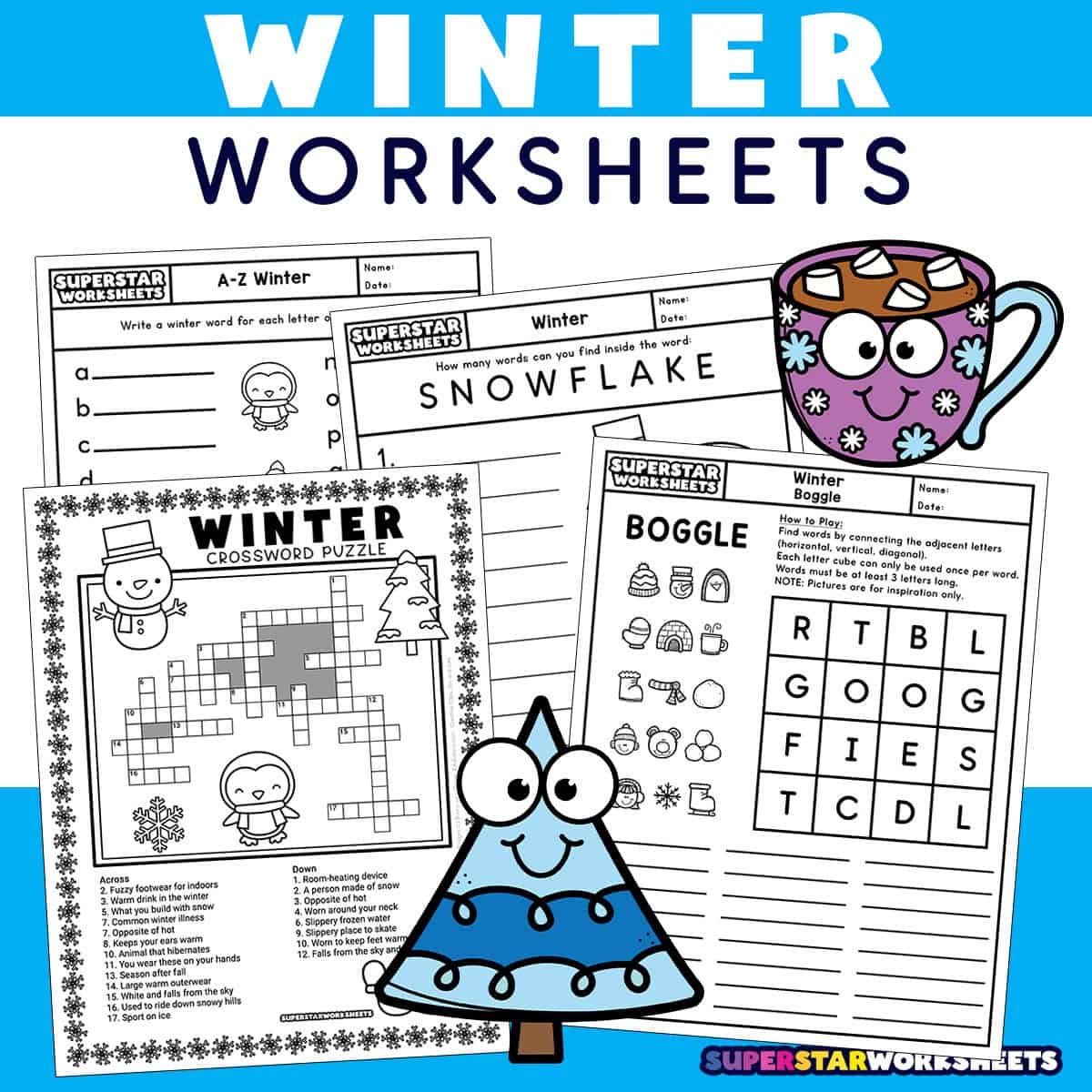 Winter Worksheets (Free Printables) - Superstar Worksheets with regard to Winter Math Sheets Printable