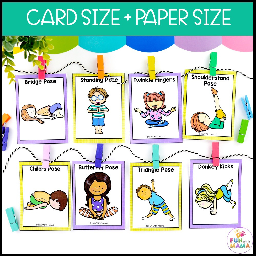 Yoga Cards For Kids - Great For Brain Breaks - Fun With Mama intended for Free Printable Winter Yoga Cards