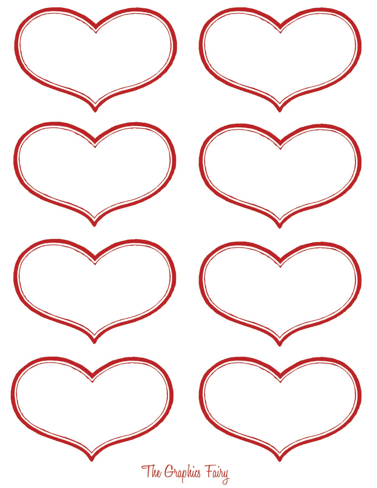 14 Printable Valentine Heart Images! - The Graphics Fairy within Printable Pictures Of Valentine Hearts