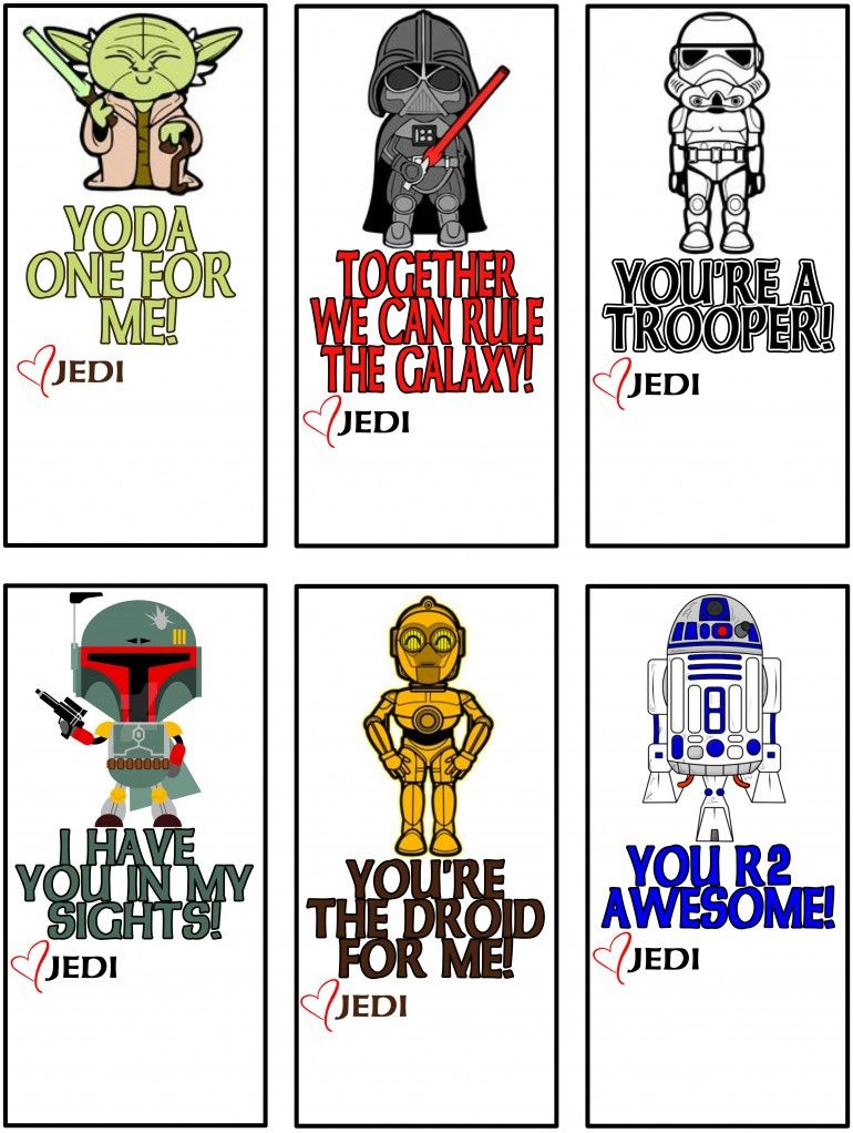 17 Star Wars Valentines Day Ideas | Star Wars Valentines, Free inside Printable Star Wars Valentines