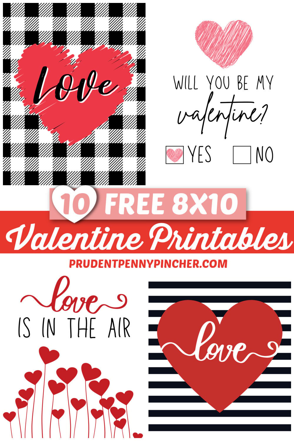 20 Free Valentine'S Day Printables - Prudent Penny Pincher with regard to Printable Valentine Decorations