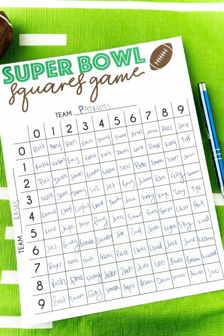 26 Best Super Bowl Party Games For Football Fans for Super Bowl Party Betting Games Printable