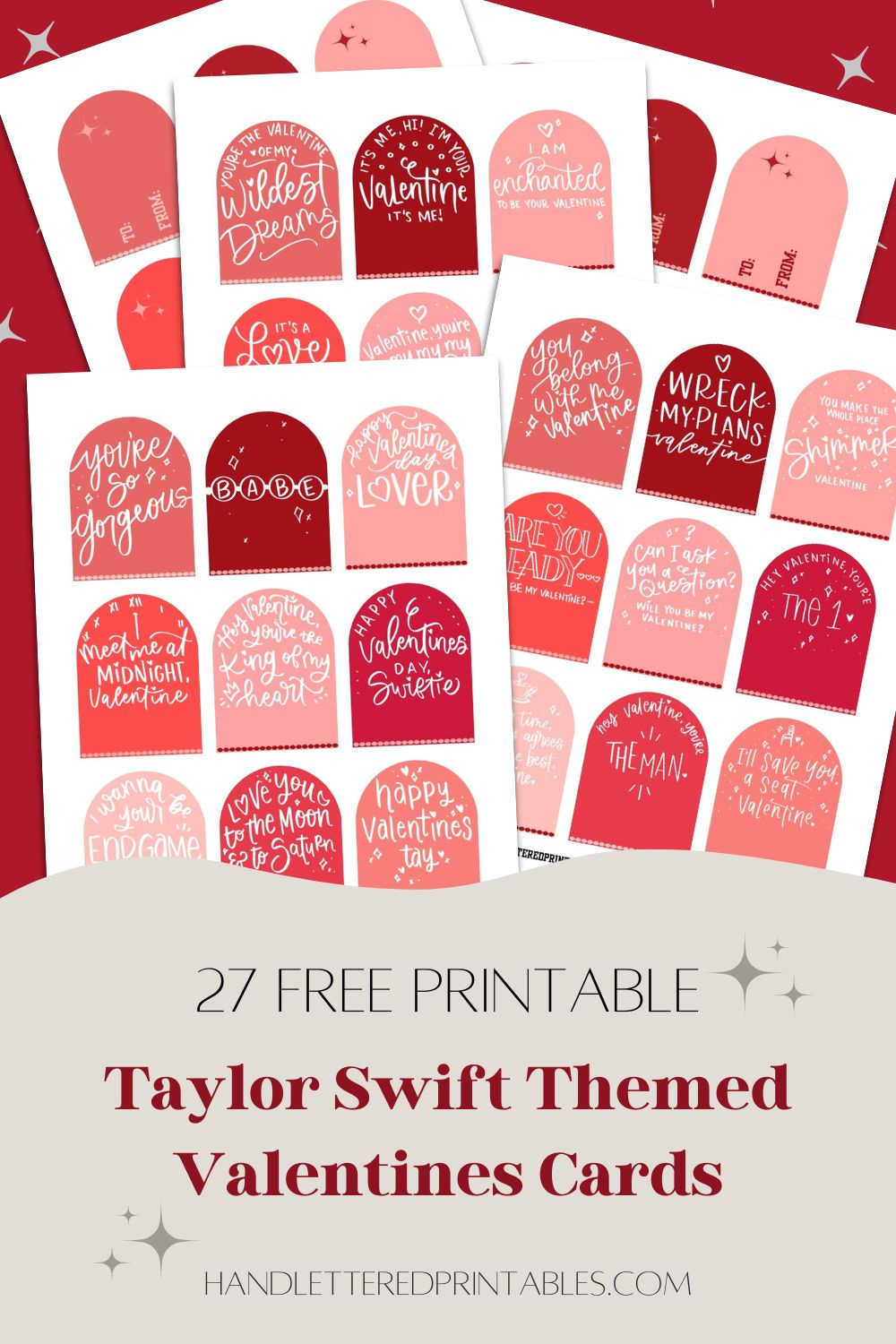 27 Free Printable Taylor Swift Themed Valentine&amp;#039;S Day Cards - Hand with Printable Taylor Swift Valentines Cards