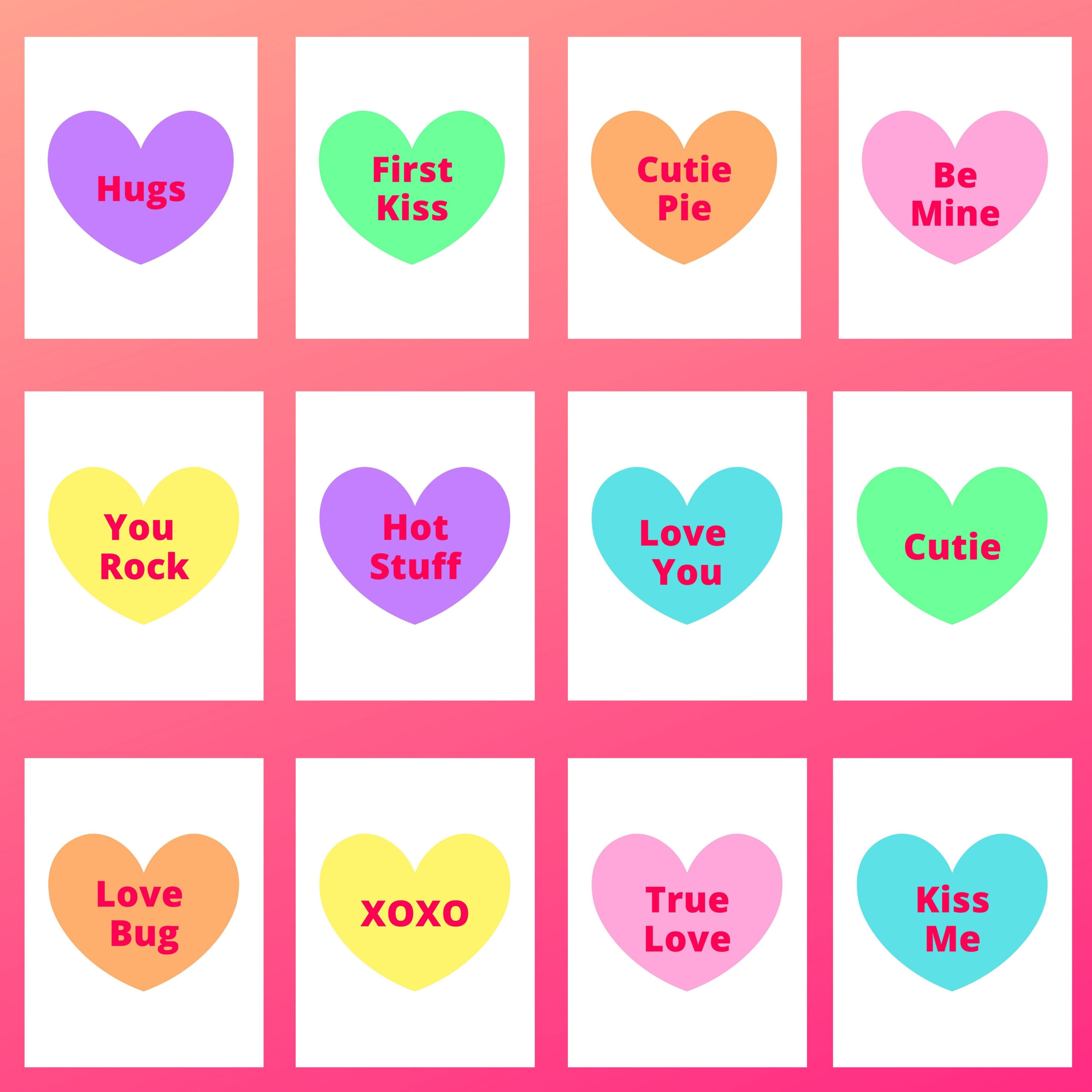 4 Easy Diy Valentine'S Day Printable Banners (Free!) - The regarding Printable Valentine Decorations To Hang Up