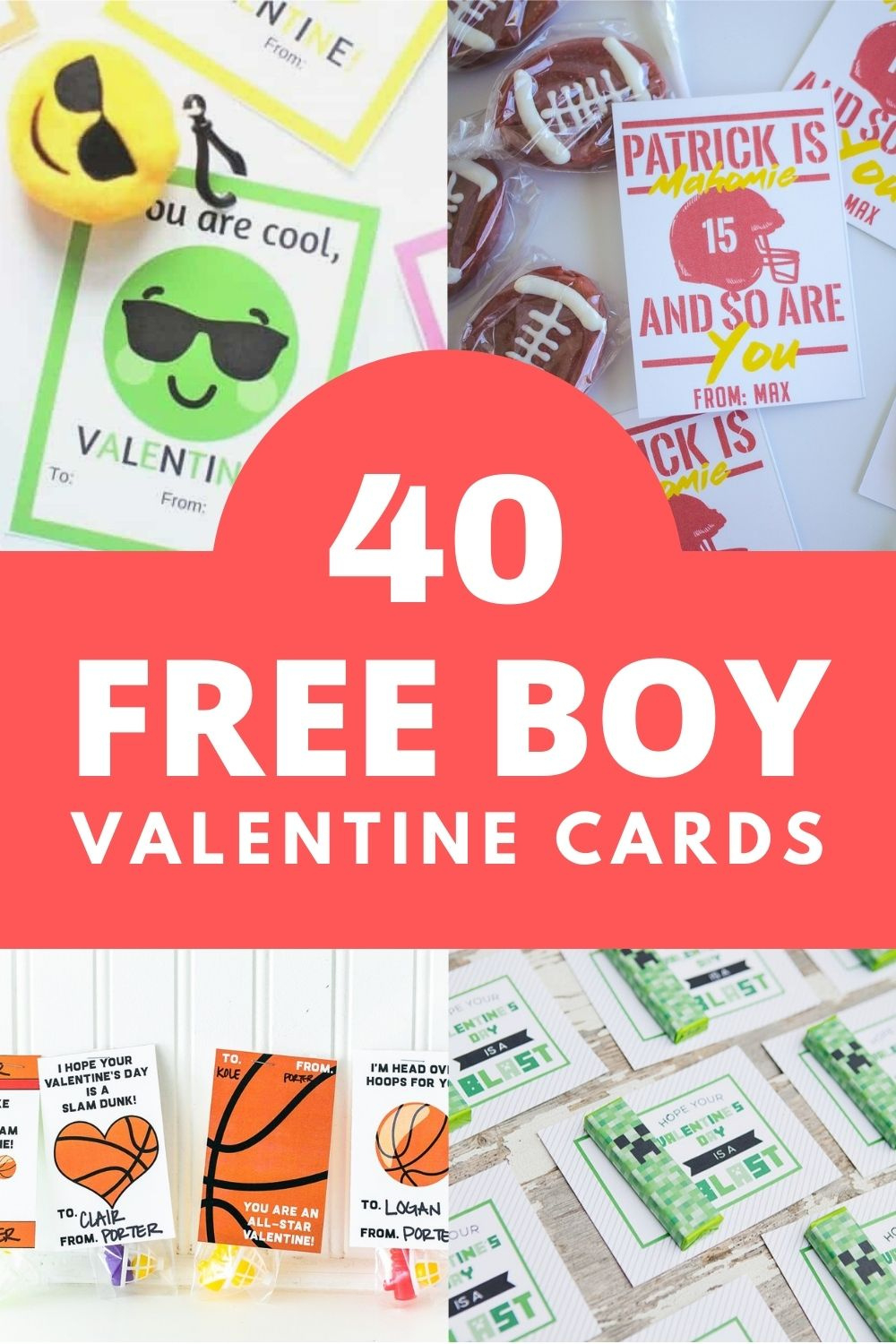 40 Free Boy Valentine Cards - Handmade In The Heartland within Printable Valentine Cards For Son