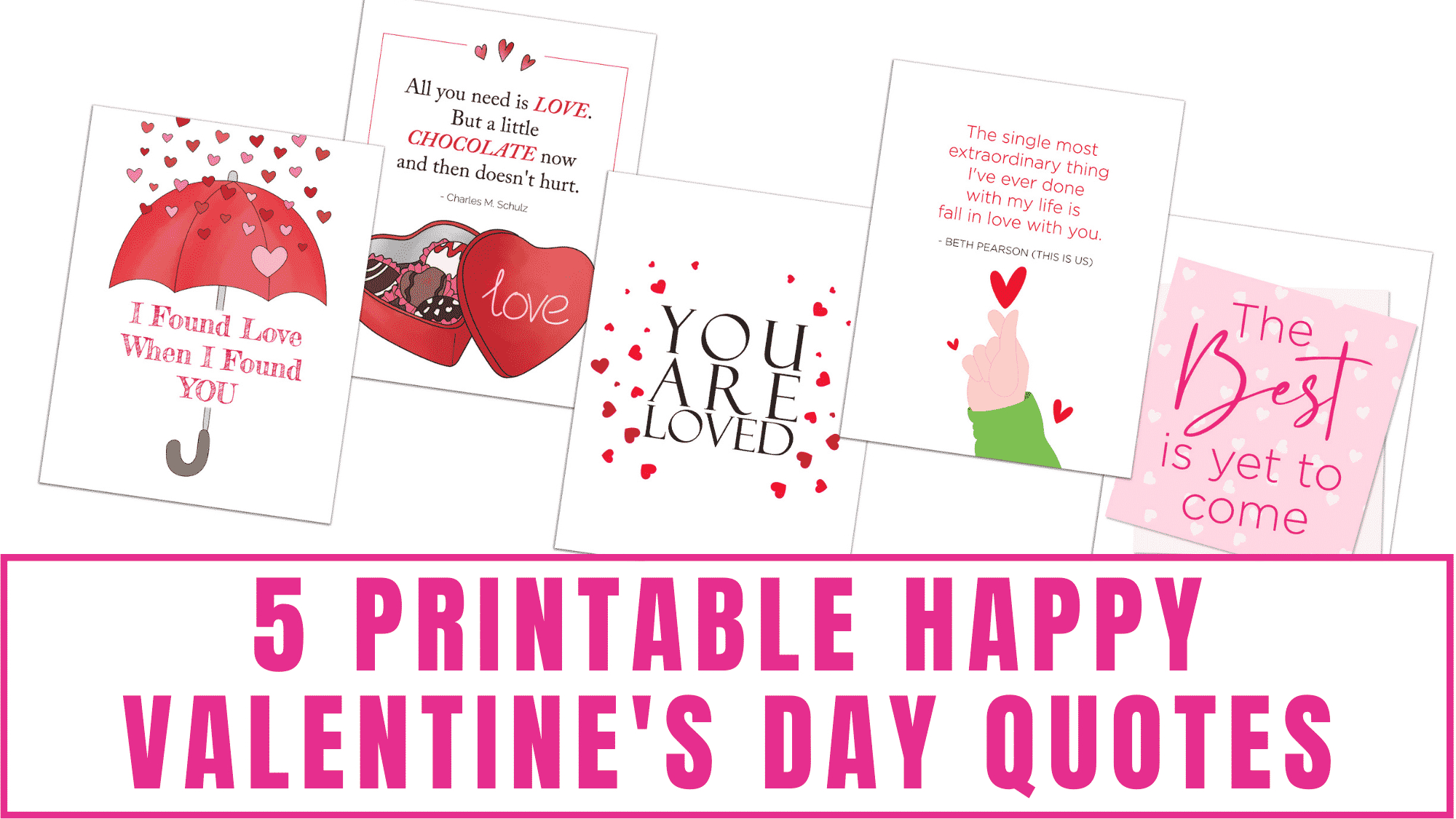 5 Free Printable Happy Valentine&amp;#039;S Day Quotes For Friends within Printable Valentine Quotes