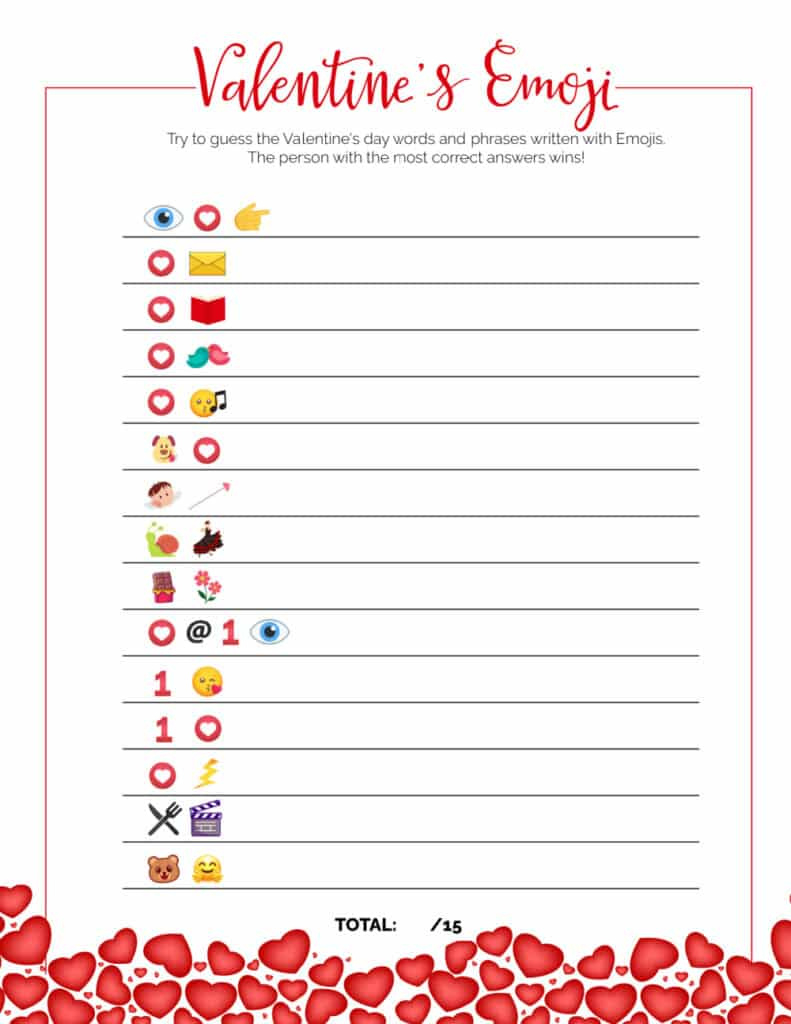 6 Printable Valentines Games For Kids regarding Printable Valentine Games For Kids