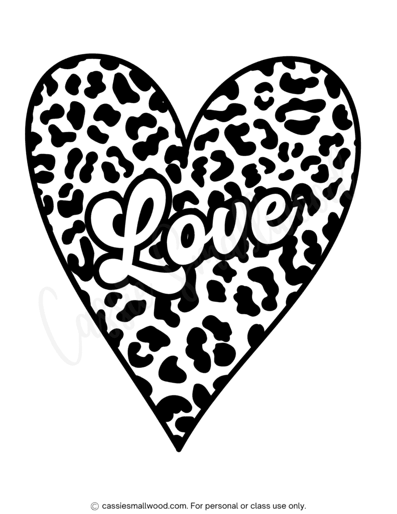 Adorable Heart Coloring Pages - Cassie Smallwood throughout Printable Valentine Hearts Coloring Pages
