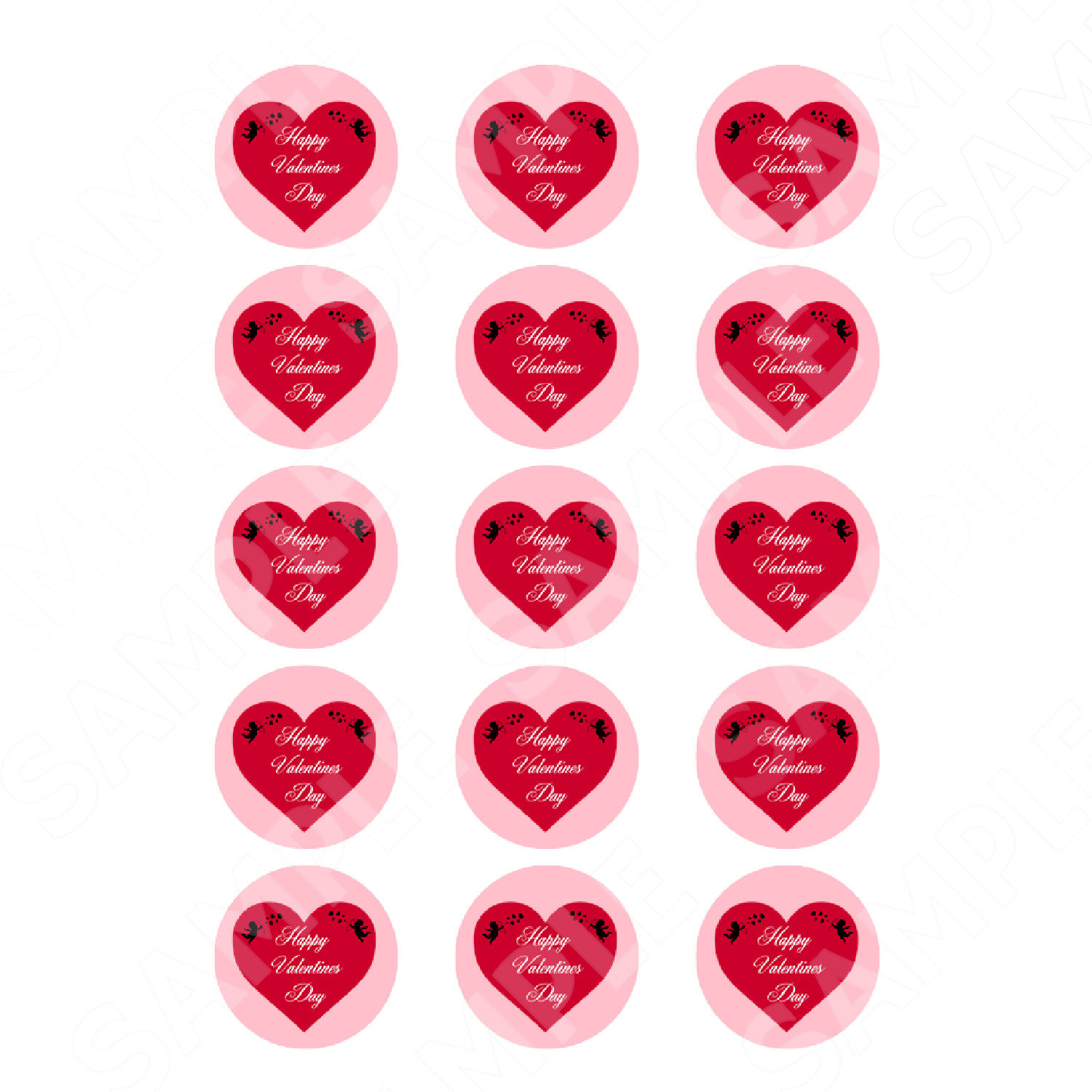 Bee Sprinkles Valentne&amp;#039;S Day Heart Cupcake Toppers / Valentne&amp;#039;S throughout Printable Valentine Cake Toppers