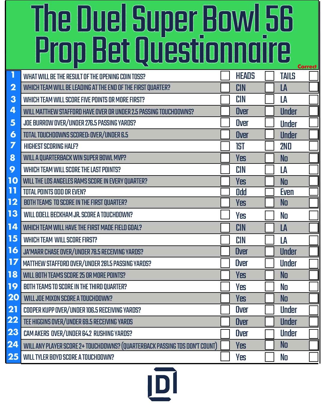Best Printable Super Bowl Prop Bet Sheet 2022 For Your Super Bowl within Super Bowl Prop Bet Sheet Printable