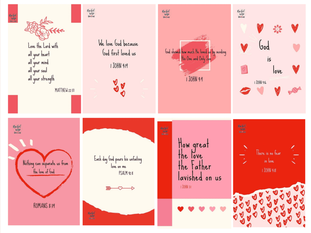 Bible Verse Valentine Printable - Rachel Wojo regarding Valentine Bible Verses Printable