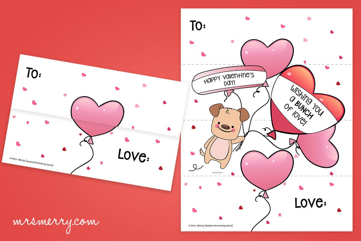 Create Valentine Foldable Free Printable Printable Valentines Day within Printable Foldable Valentines Day Cards