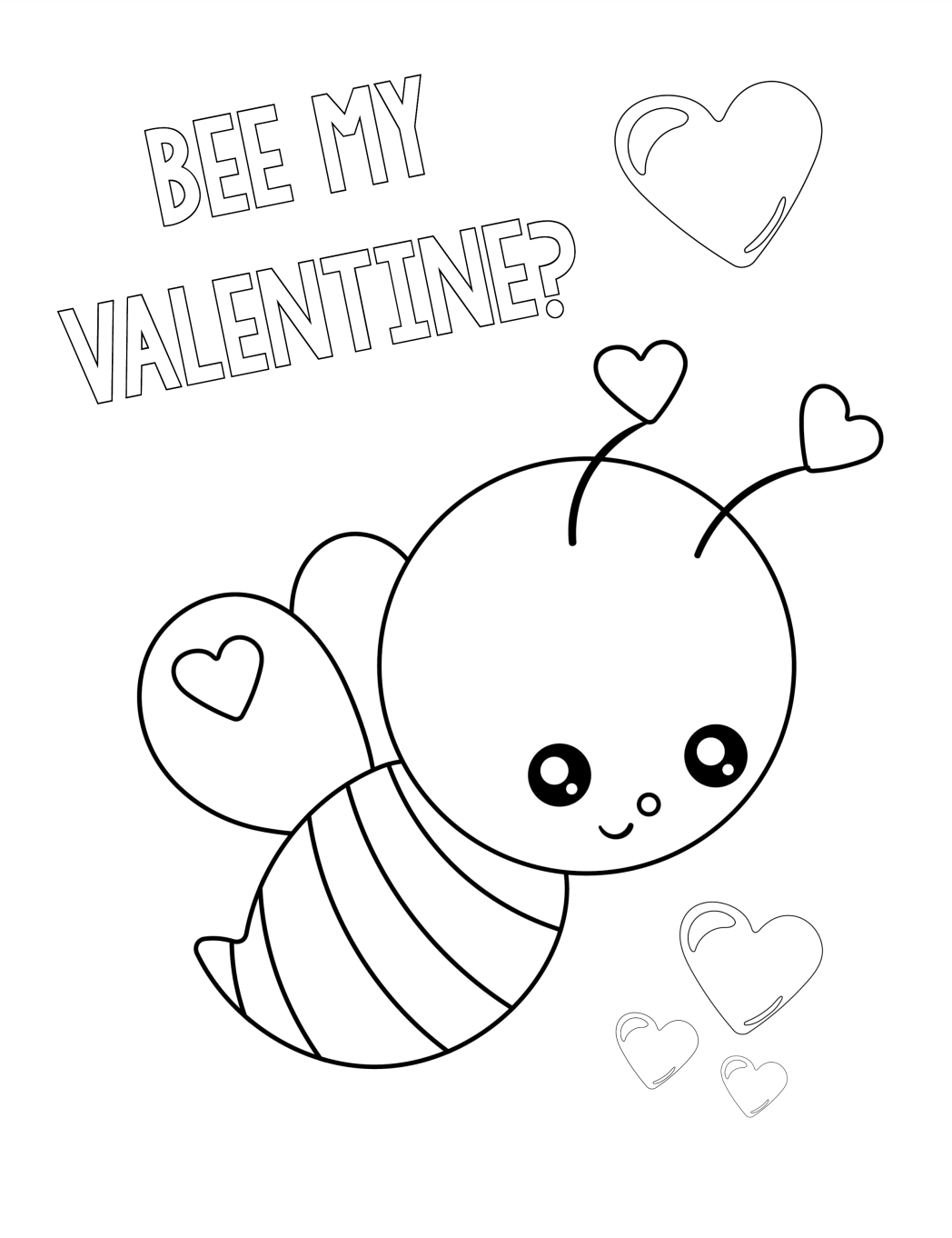 Cute Valentine&amp;#039;S Day Coloring Pages For Kids - Crazy Little Projects in Valentine Card Coloring Printables