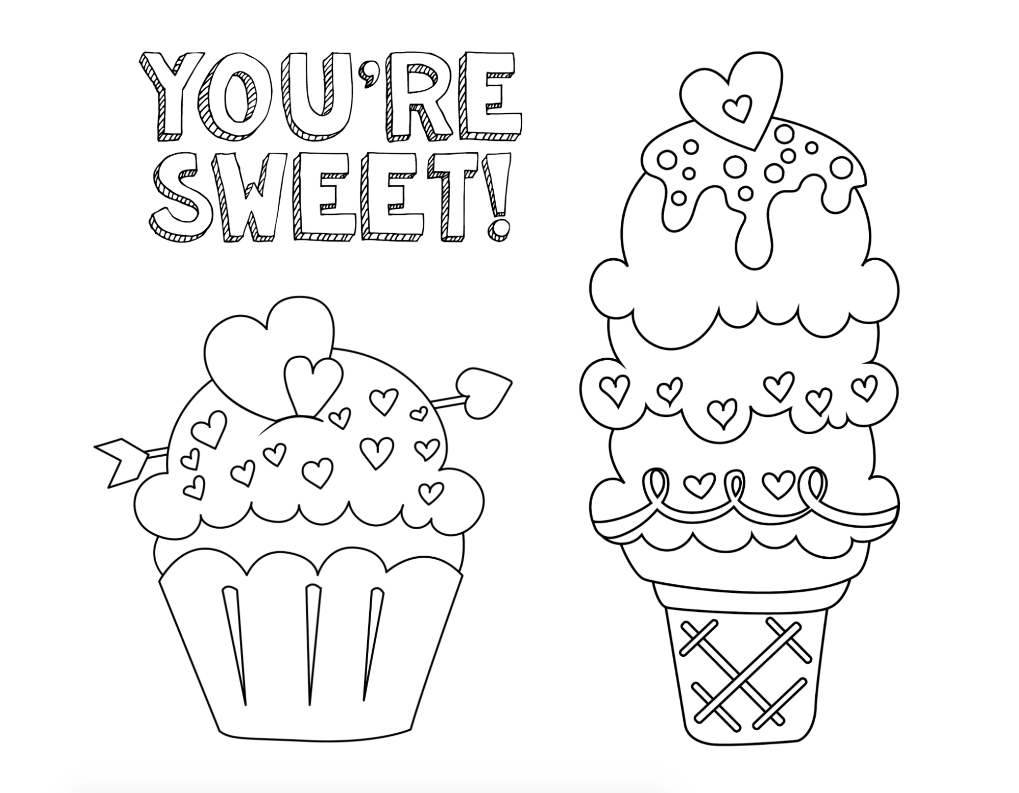 Cute Valentine&amp;#039;S Day Coloring Pages For Kids - Crazy Little Projects pertaining to Preschool Valentines Coloring Pages Printable