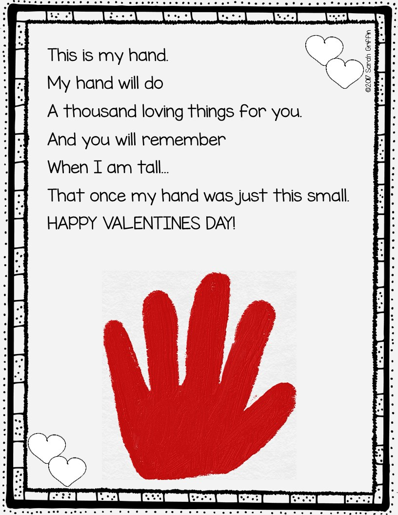 Daughters And Kindergarten: 5 Valentine'S Day Poems For Kids for Printable Valentine Poem From Child To Parent