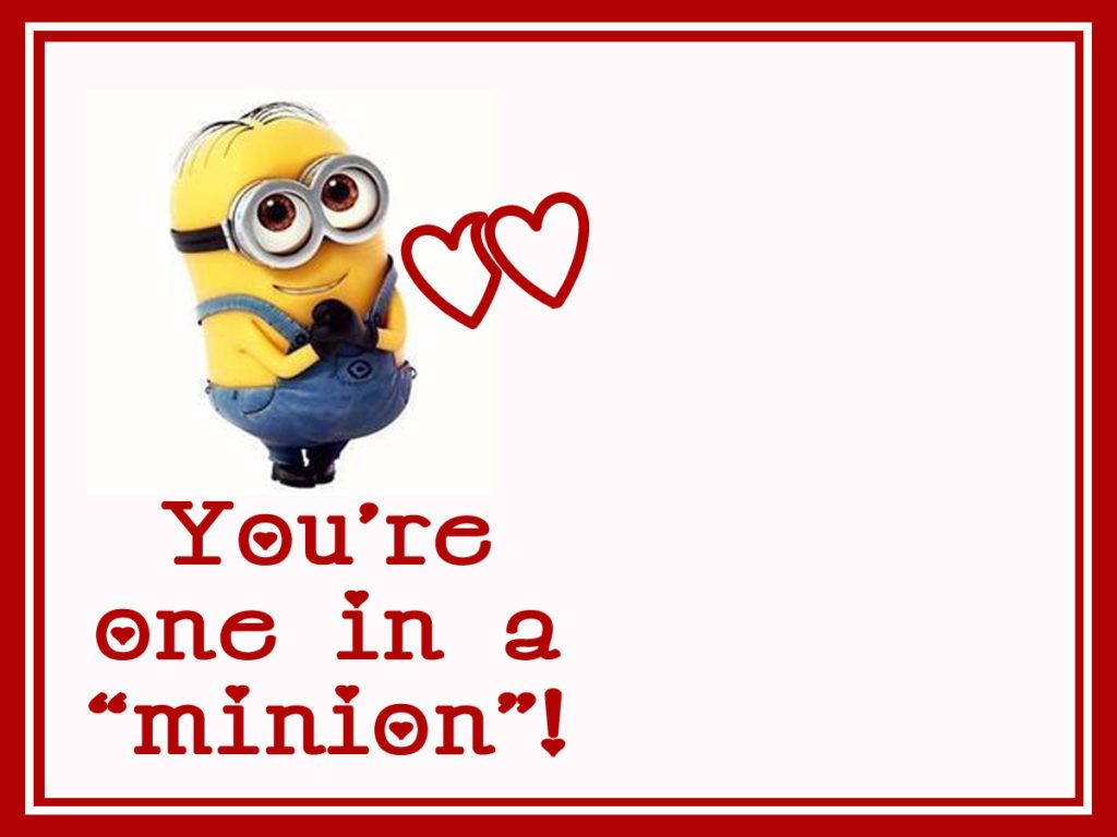 Day #5: You&amp;#039;Re One In A Minion! - Summer Adams inside Valentine Your One In A Minion Printable