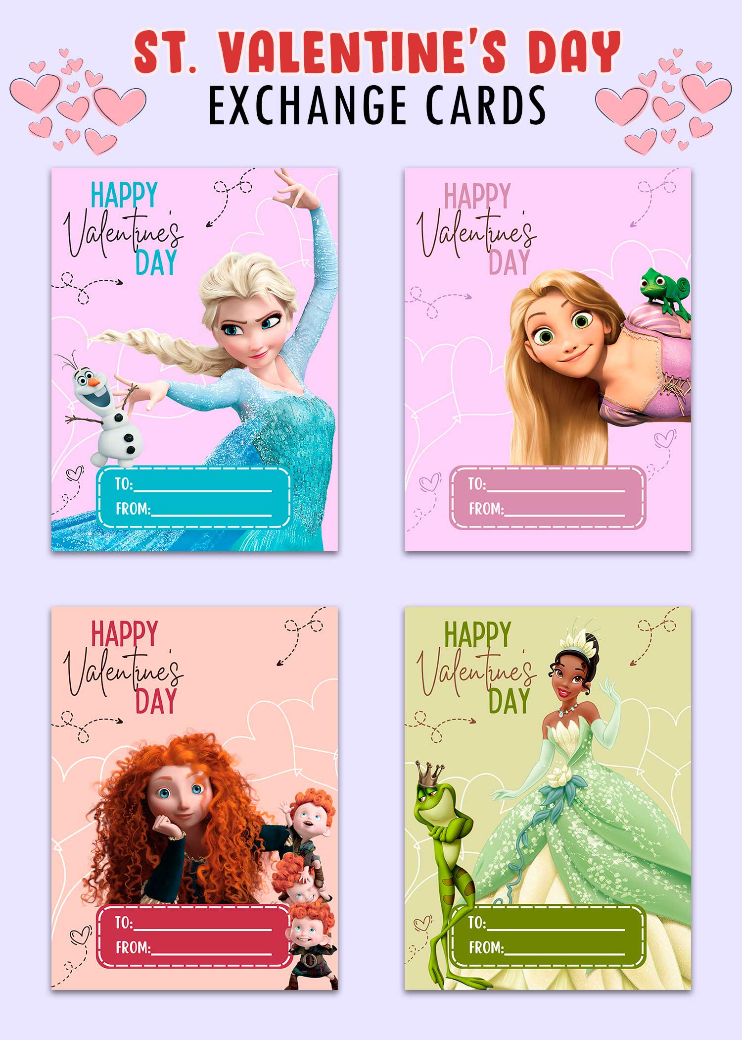 Disney Princess Valentines Day Cards | Pixavite with Printable Disney Princess Valentines