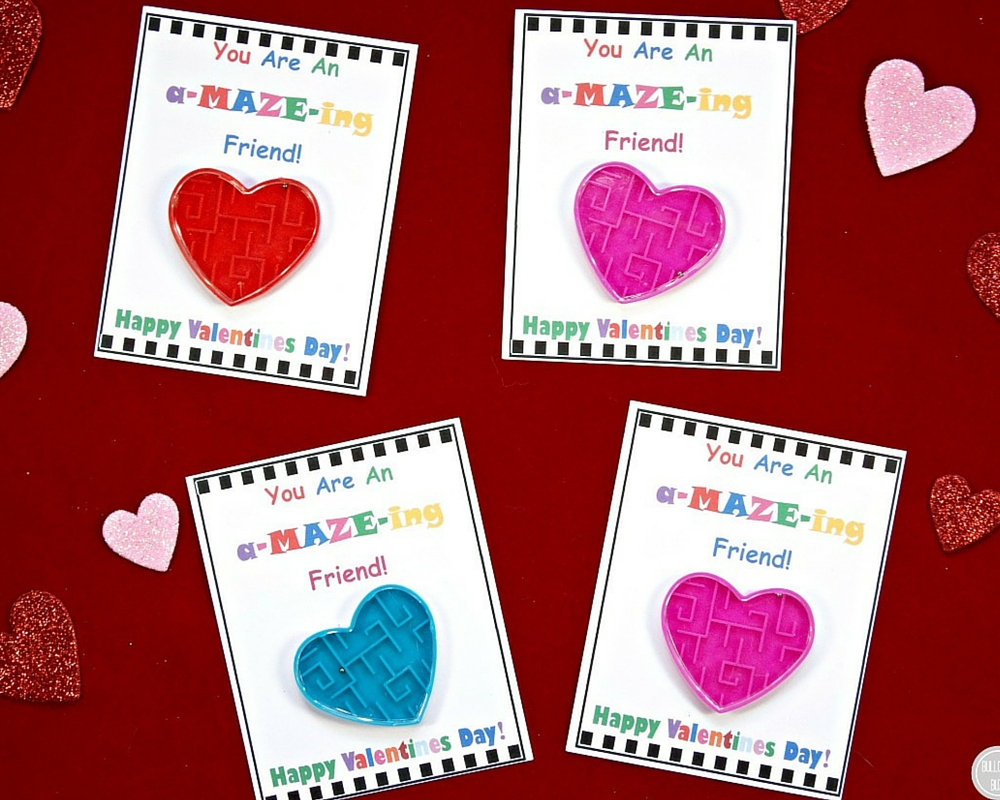 Diy Valentine&amp;#039;S Day Cards For Kids With Free Printable! Candy-Free in Printable Diy Valentine Cards