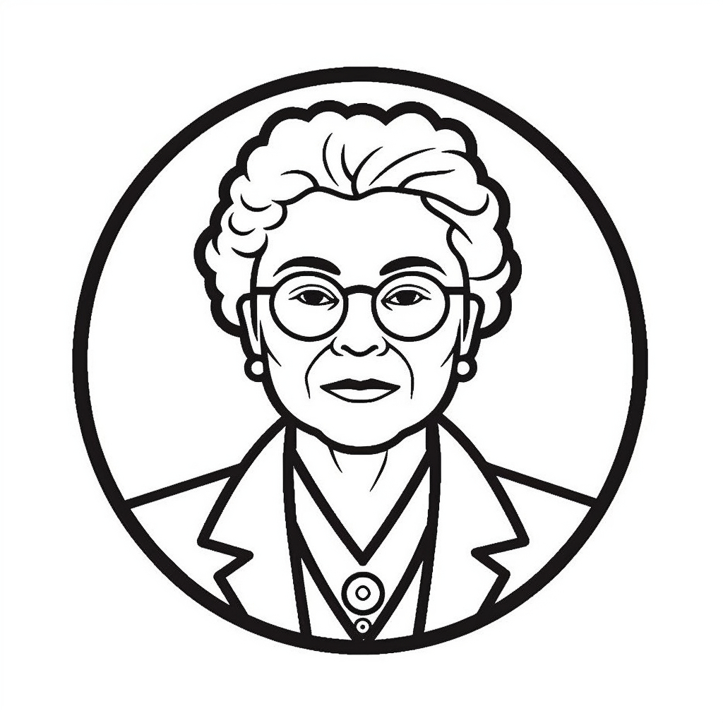 Easy Rosa Parks Coloring For Kids - Coloring Page regarding Rosa Parks Coloring Pages Printable