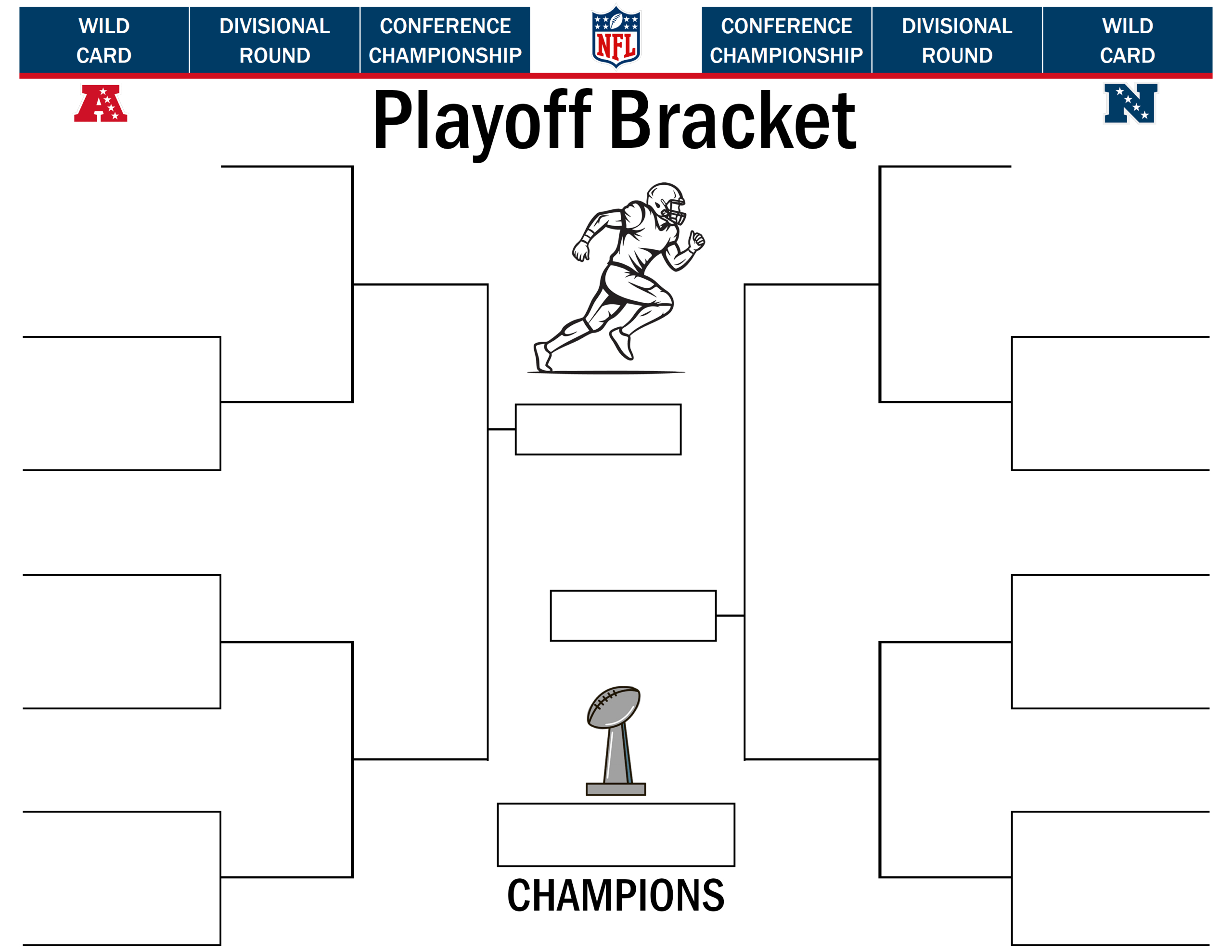 Fill This Blank Nfl Playoff Bracket: Printable 2026 Super Bowl pertaining to 2026 Super Bowl Bracket Printable