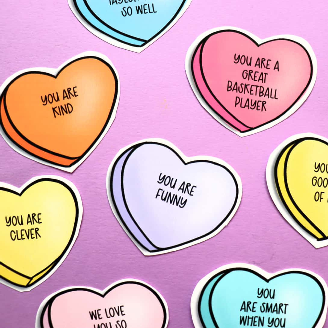 Free Conversation Heart Attack Printable - A Girl And A Glue Gun throughout Printable Valentines Candy Hearts