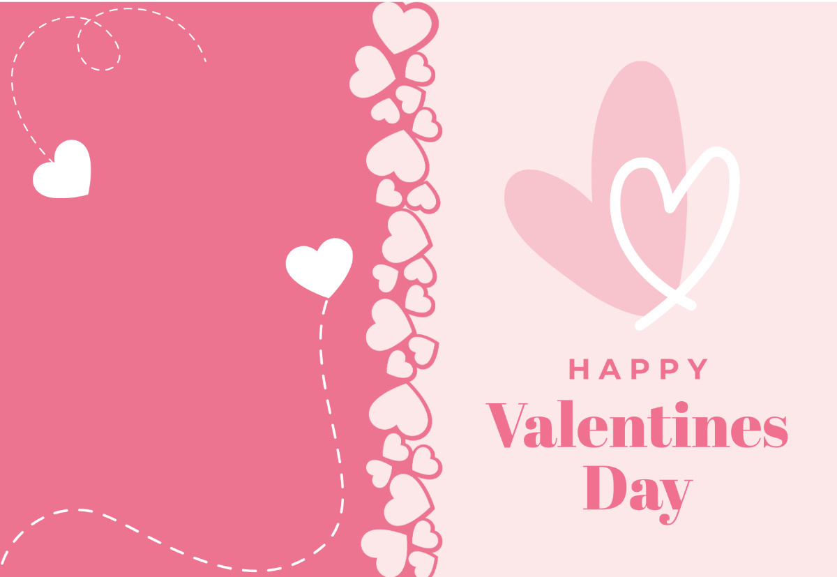 Free Foldable Valentines Card Template To Edit Online regarding Foldable Printable Valentine Cards