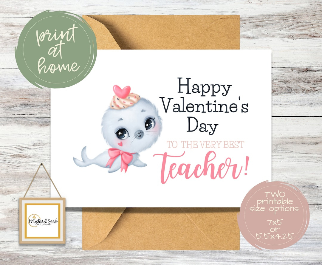 Free Happy Valentine&amp;#039;S Day Card Teacher Valentine&amp;#039;S Day Card throughout Printable Valentines Cards For School