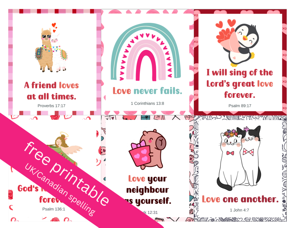 Free Printable Bible Verse Valentines - Out Upon The Waters throughout Printable Christian Valentine Cards