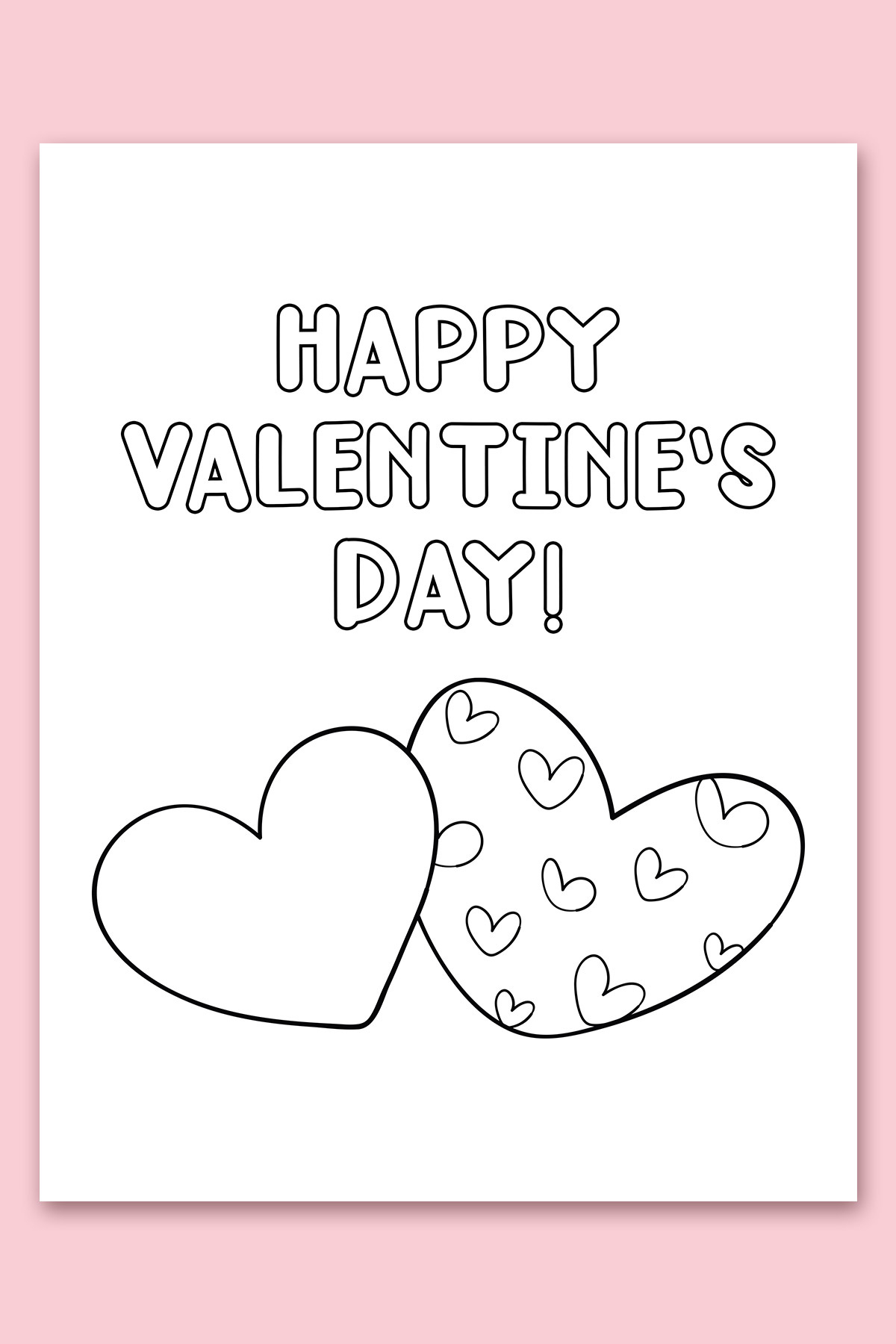 Free Printable Coloring Valentines Day Cards For Kids with Coloring Printable Valentine Cards