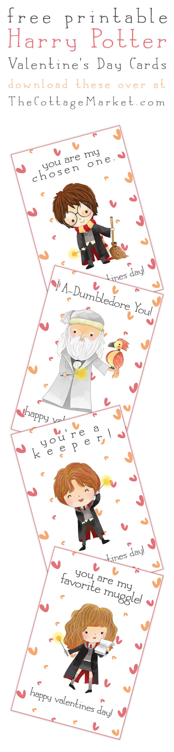 Free Printable Harry Potter Valentine'S Day Cards - The Cottage Market with regard to Printable Harry Potter Valentines Day Cards