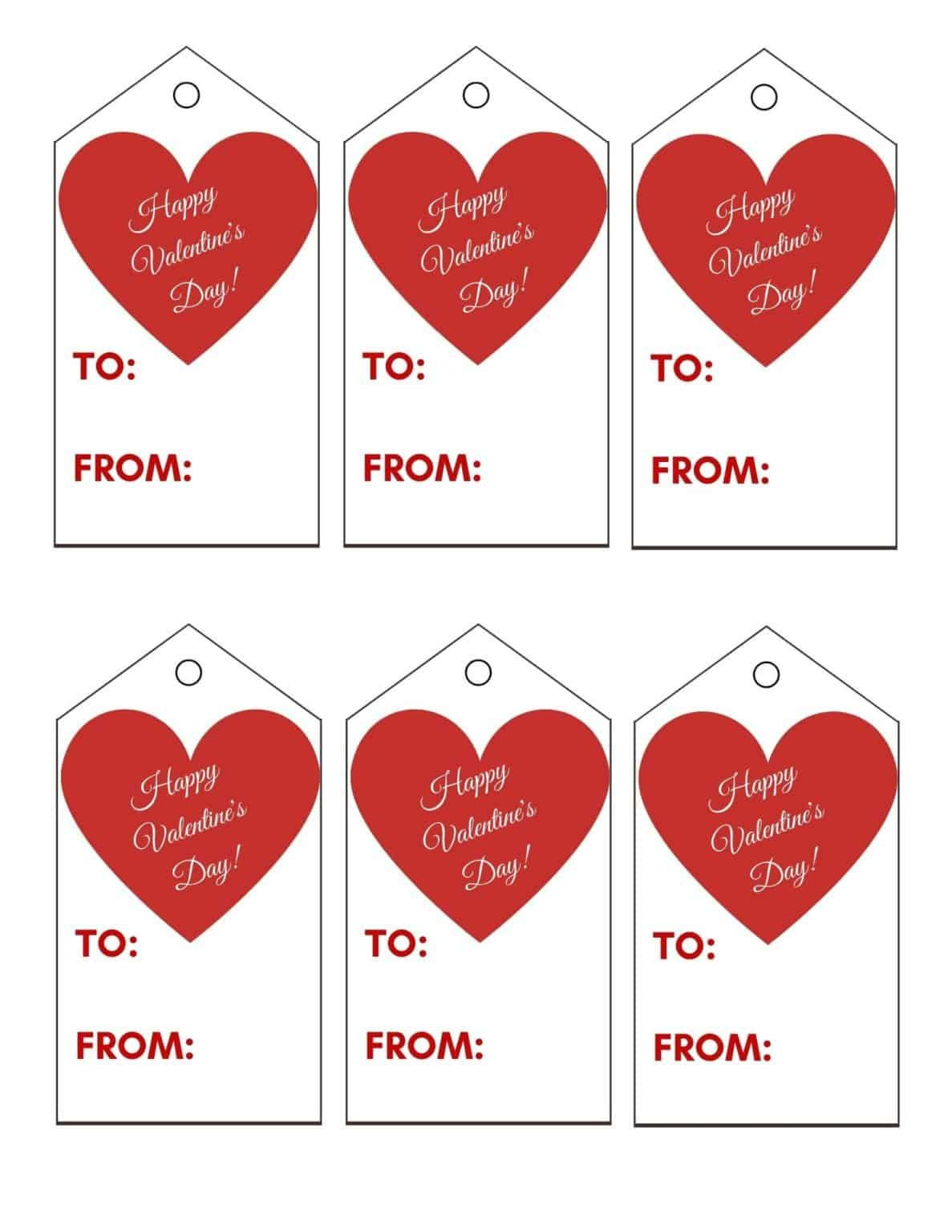 Free Printable Heart Tags Buy Happy Valentine&amp;#039;S Day Tags Printable intended for Printable Valentine Tags Free
