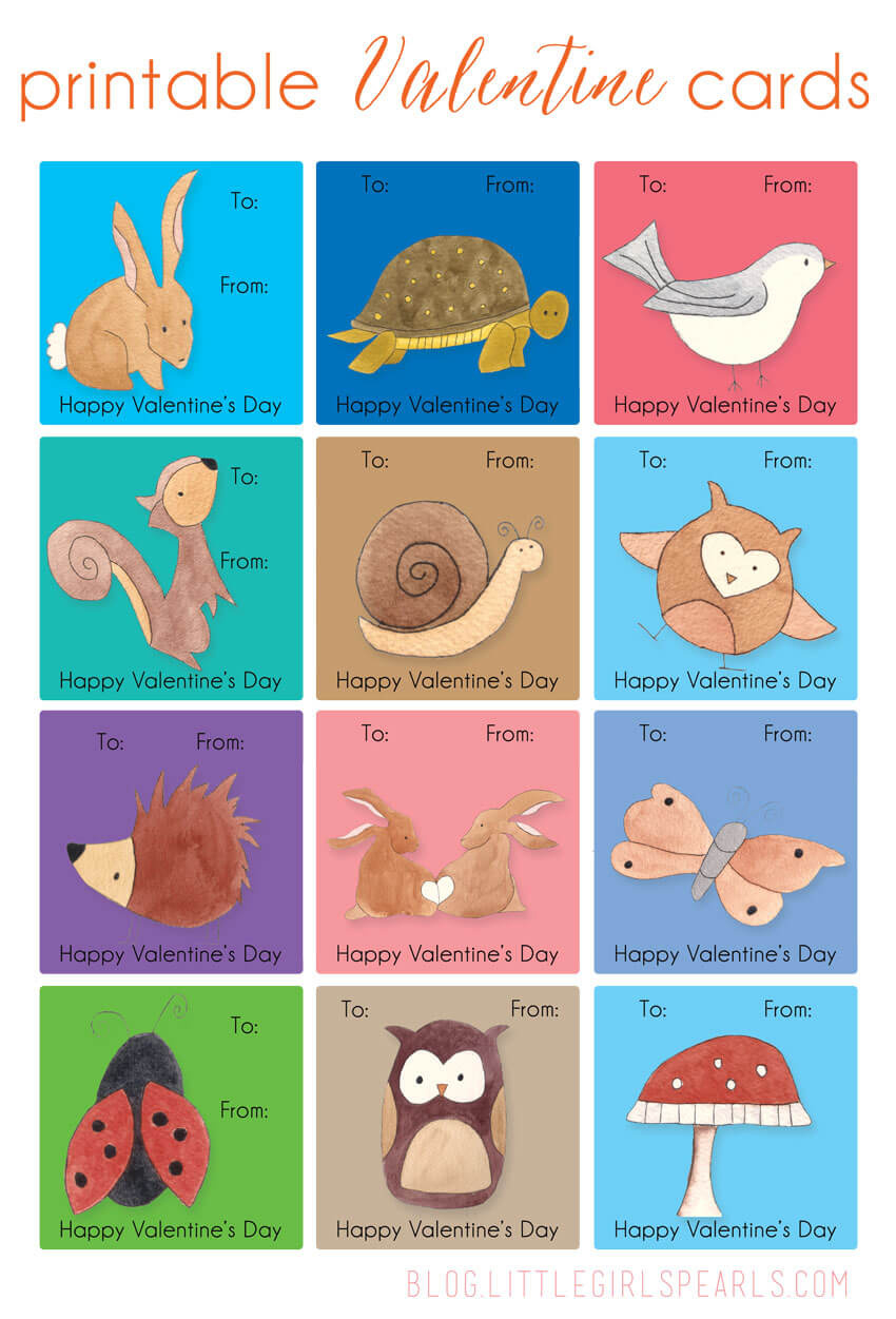 Free Printable Kids Valentine Cards – Little Girl&amp;#039;S Pearls with regard to Printable Valentine&amp;amp;#039;s Cards