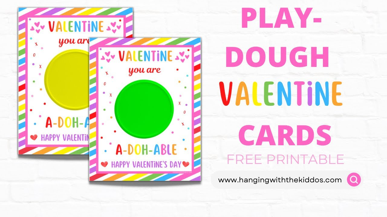 Free Printable Play Doh Valentine Cards - Cute, Adorable, And Fun! regarding Play Doh Valentine Free Printable