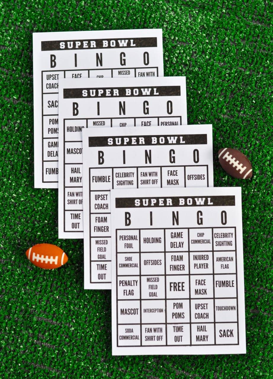 Free Printable Super Bowl Bingo - Make Life Lovely in Super Bowl Bingo Free Printable