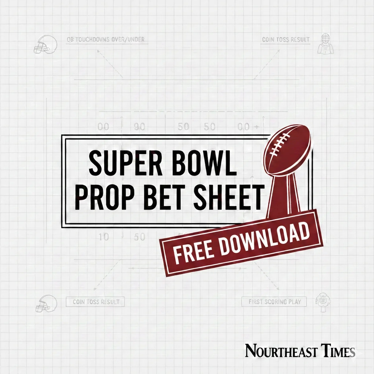 Free Printable Super Bowl Prop Sheet 2026 (Pdf Download pertaining to Super Bowl Props Sheet 2026 Printable