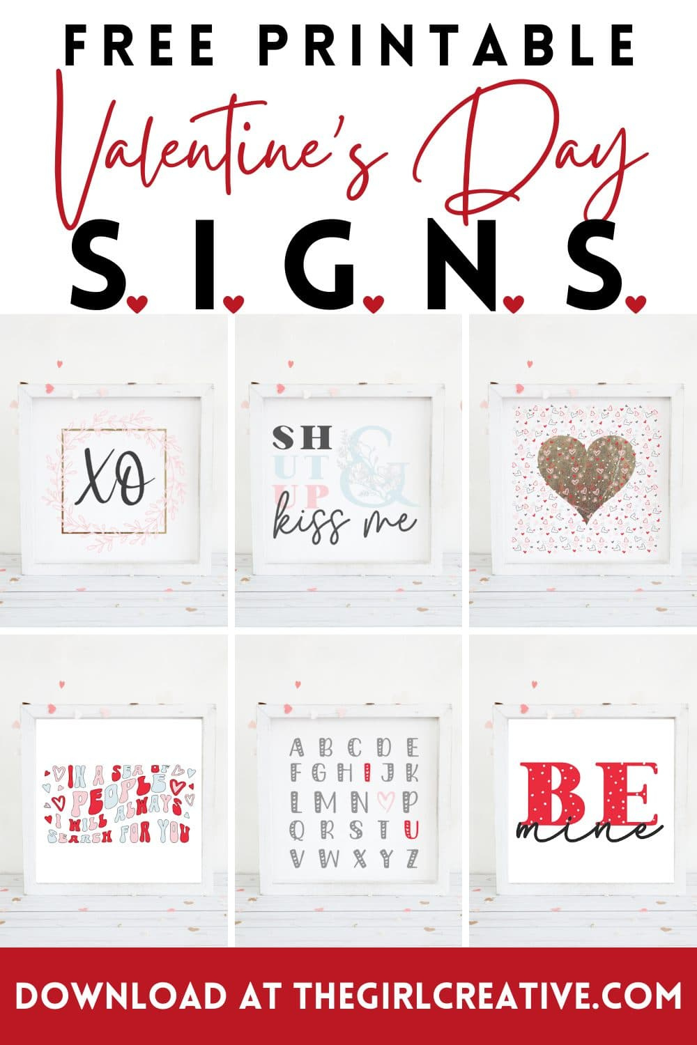 Free Printable Valentine Signs To Decorate Your Home With - The with regard to Printable Valentine Decorations To Hang Up