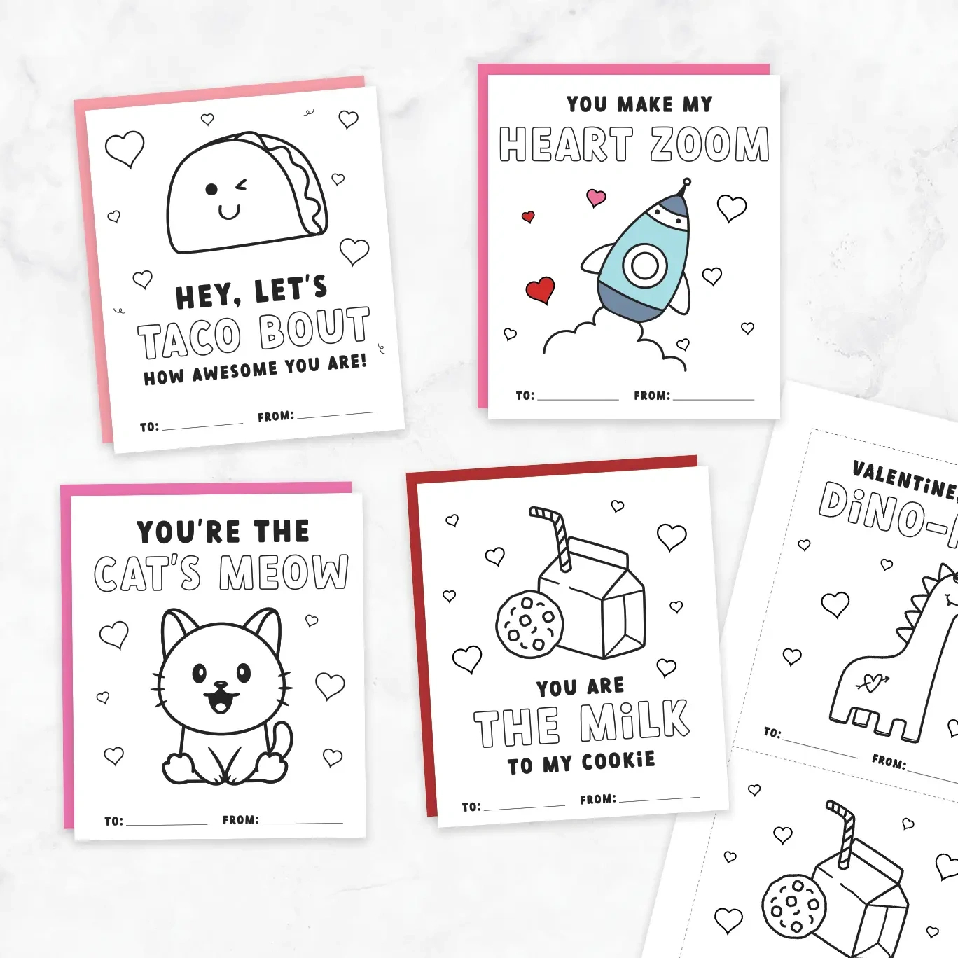 Free Printable Valentines Cards To Color - Favorite Printables within Printable Valentine Cards to Color