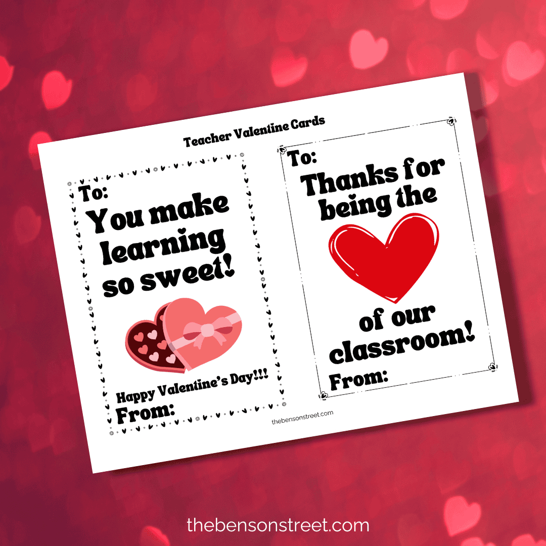 Free Printable Valentines Day Cards For Teacher From Student intended for Happy Valentines Day Teacher Printable