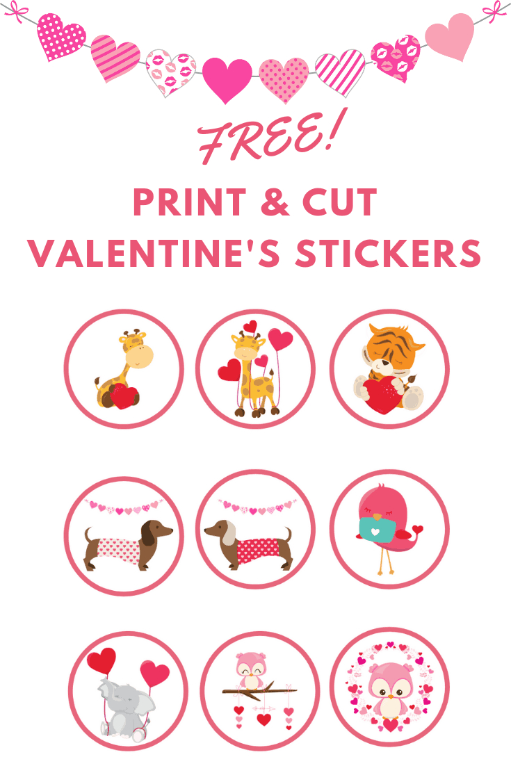 Free Printable Valentine&amp;#039;S Day Stickers - Crafting A Family Dinner throughout Valentine Stickers Printable