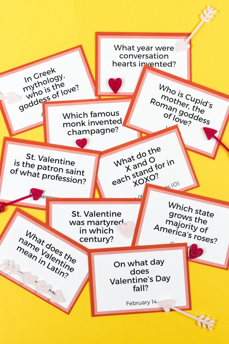 Free Printable Valentine'S Day Trivia Questions And Answers with Printable Valentine Trivia