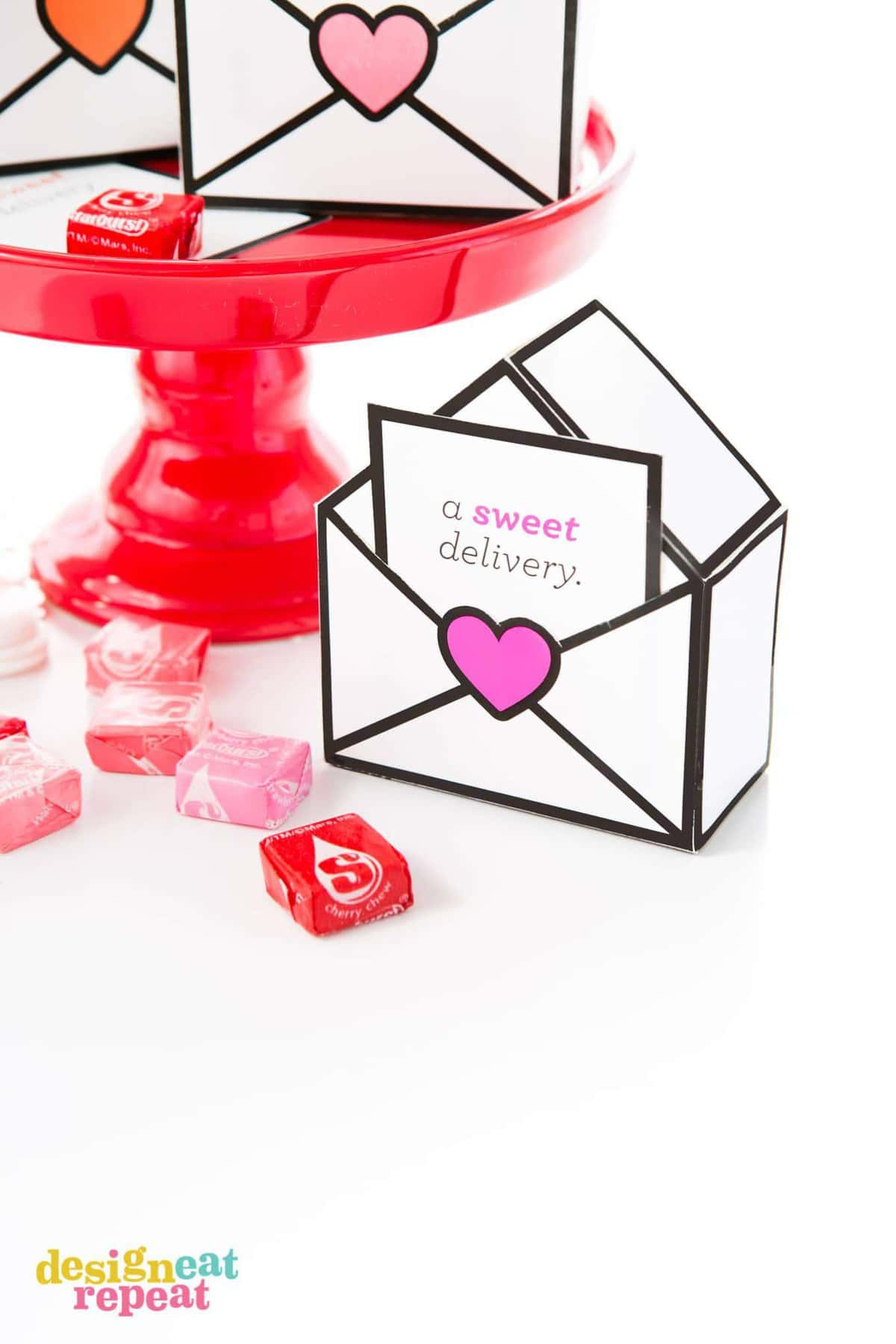 Free Printable Valentines Gift Boxes - Design Eat Repeat throughout Printable Valentine Box Templates