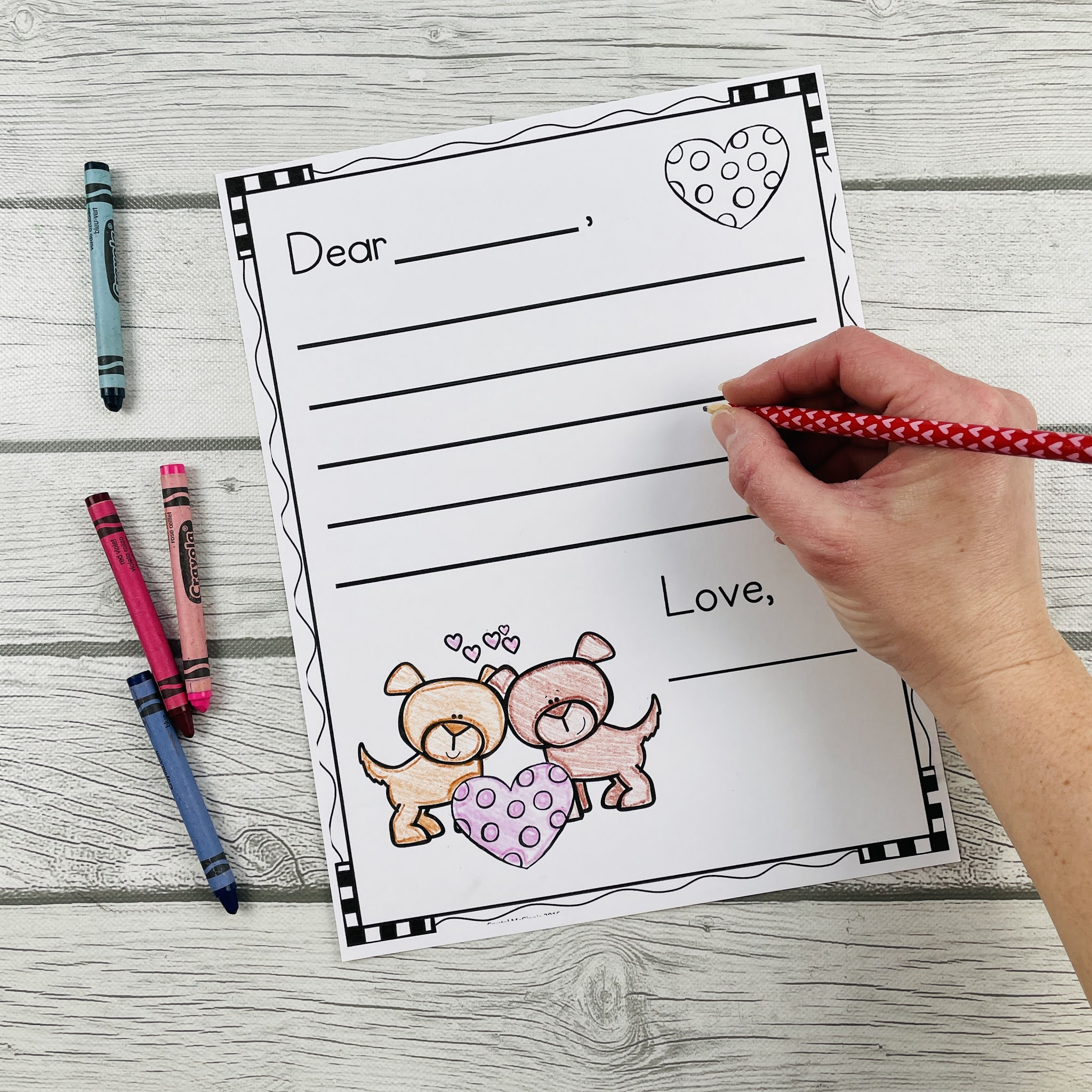 Free Valentine Letter Writing Templates | Kindergarten Creations in Printable Valentine&amp;amp;#039;s Day Letter Template