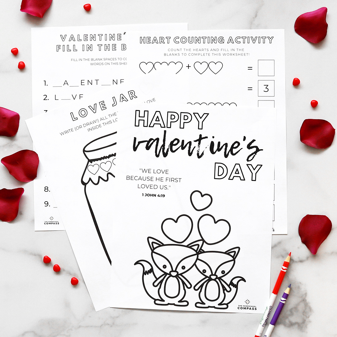 Free Valentine'S Day Printable Activities For Your Homeschool throughout Valentine'S Day Printable Activities