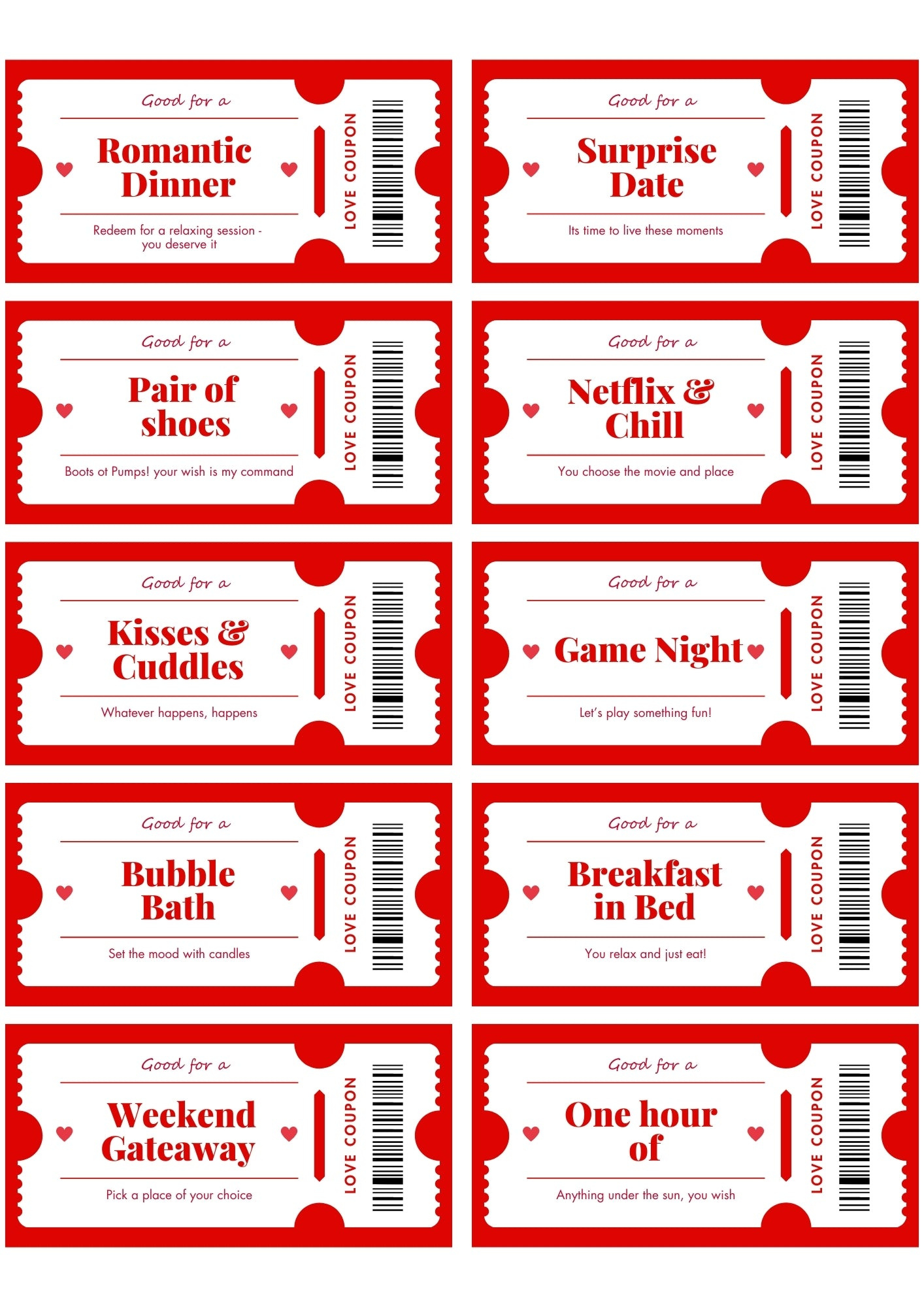 Hot Valentines Coupons For Him Free Shipping 55 Free Printable intended for Printable Valentine&amp;#039;S Day Coupons