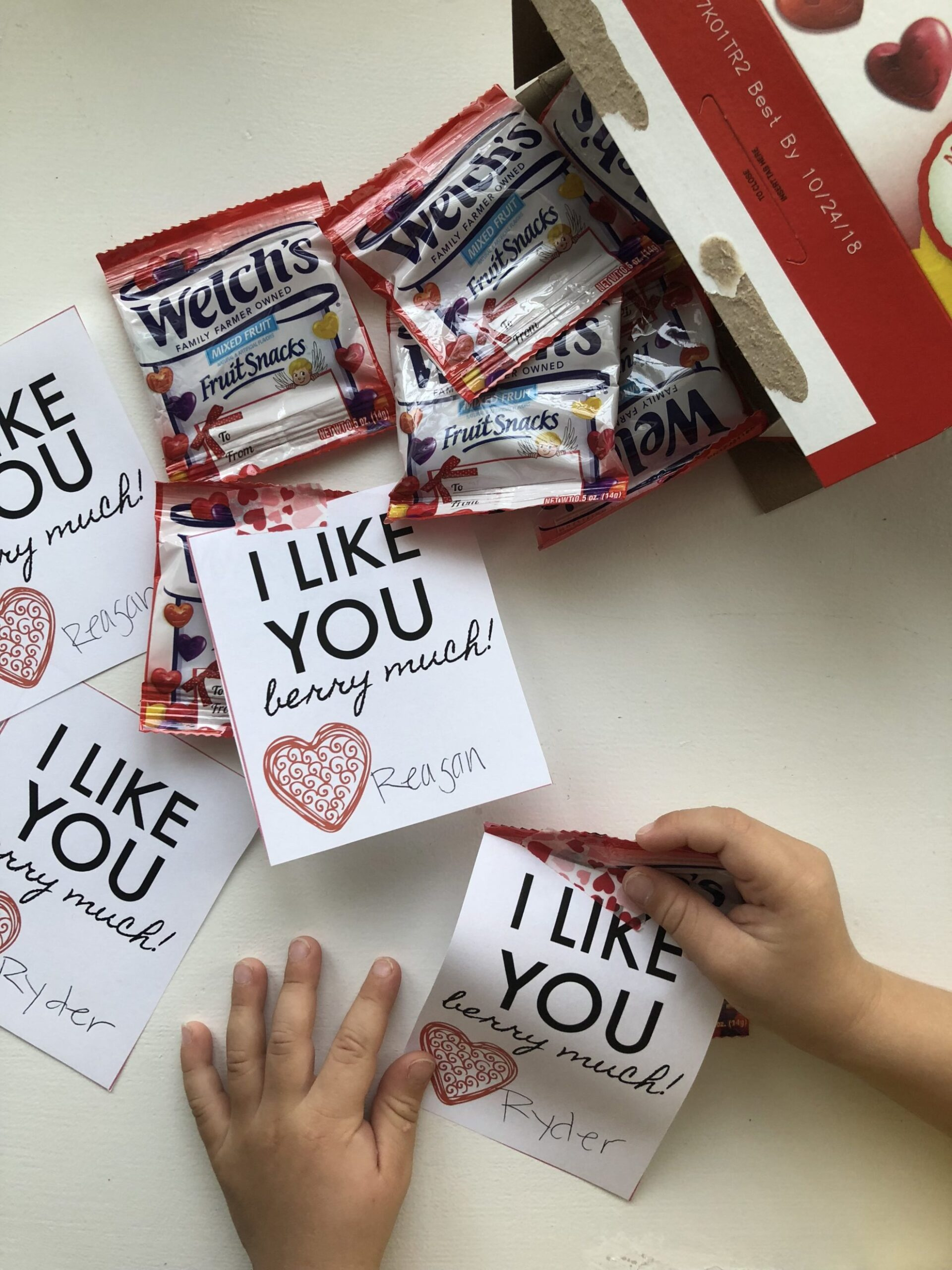 I Like You Berry Much&amp;quot; Printable Valentine - Sew Woodsy with regard to Fruit Snack Valentine Printable