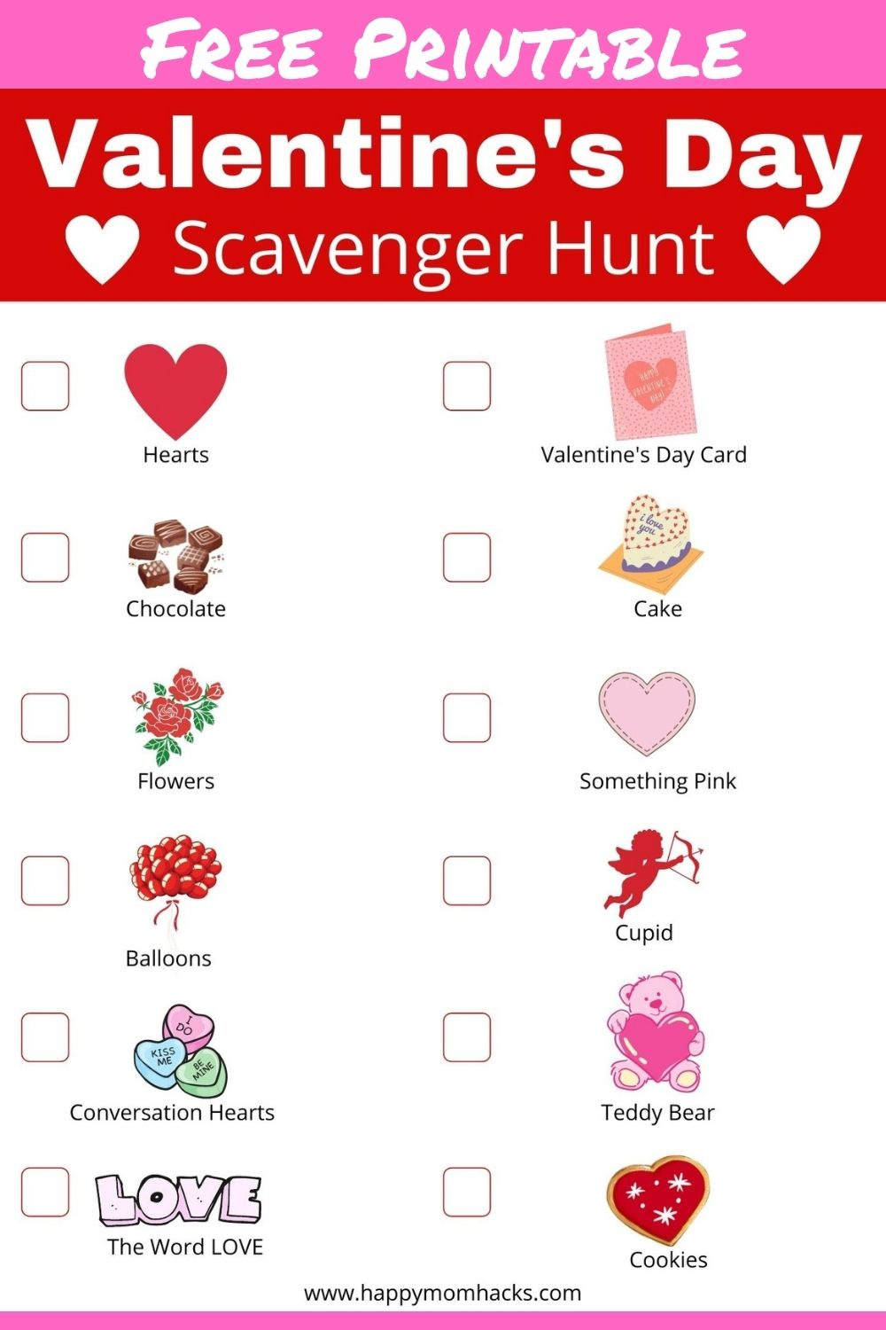 Melissa And Doug Let&amp;#039;S Explore Scavenger Hunt Valentine&amp;#039;S Monsters intended for Valentines Scavenger Hunt Printable