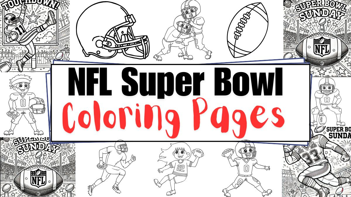 Nfl Super Bowl Coloring Pages For Kids - Happy Toddler Playtime in Free Printable Super Bowl Coloring Pages 2026